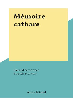 cover image of Mémoire cathare